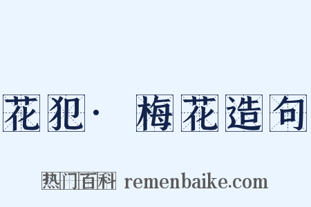花犯·梅花造句是什么意思的图片